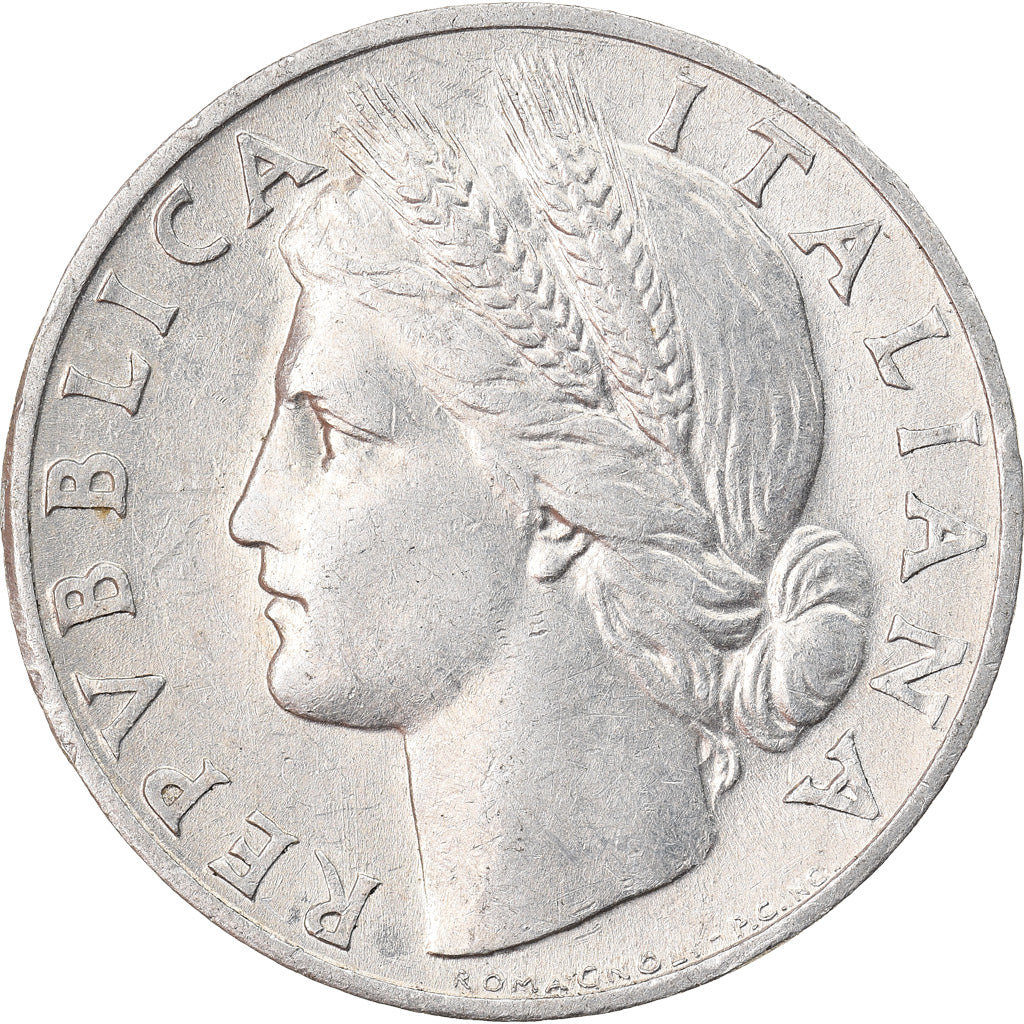 Moneta, Włochy, Lira, 1949, Rome, EF(40-45), Aluminium, KM:87