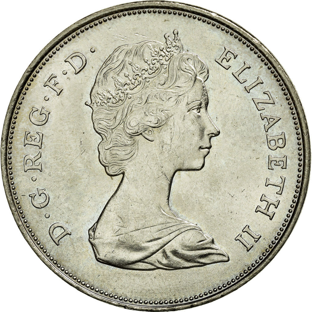 Moneda, Gran Bretaña, Elizabeth II, 25 New Pence, 1981, SC, Cobre - níquel