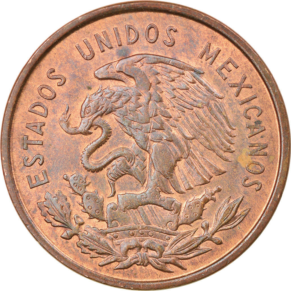 Moneta, Mexico, 10 Centavos, 1959, Mexico City, EF(40-45), Bronze, KM:433