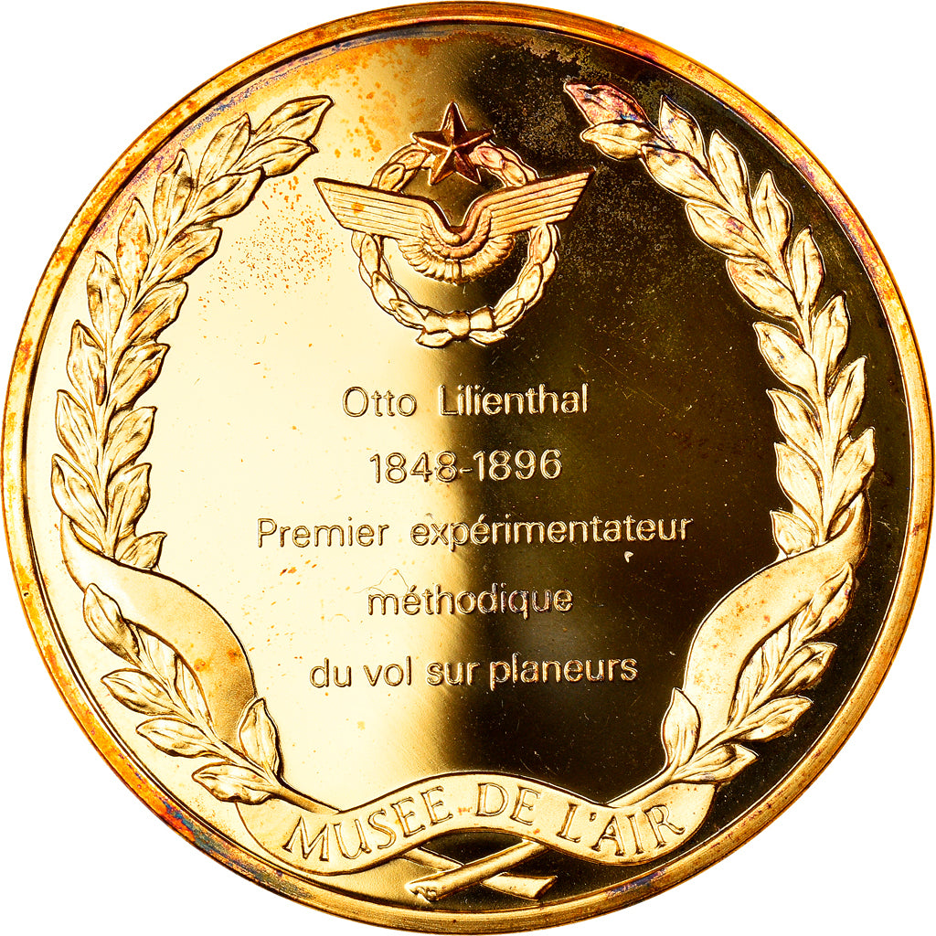 France, Medal, Conquête de l'Air, Vol sur Planeurs, Aviation, MS(65-70)