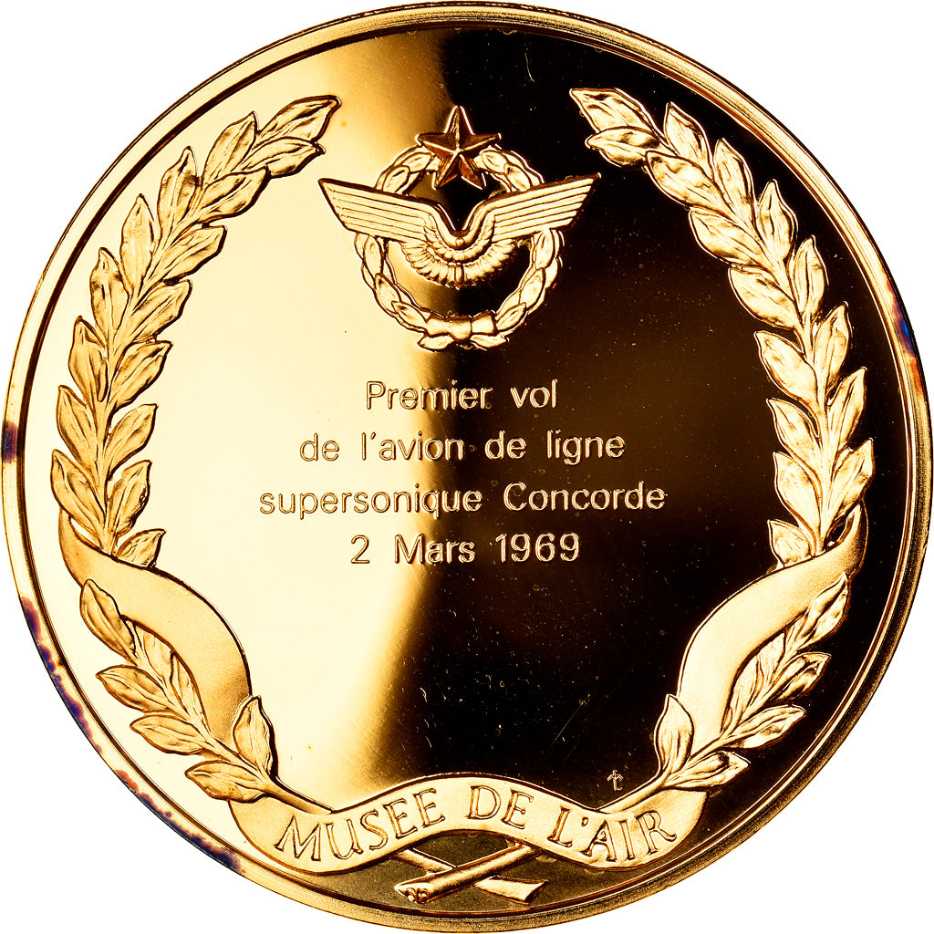 France, Médaille, Premier Vol du Concorde, Aviation, FDC, Vermeil