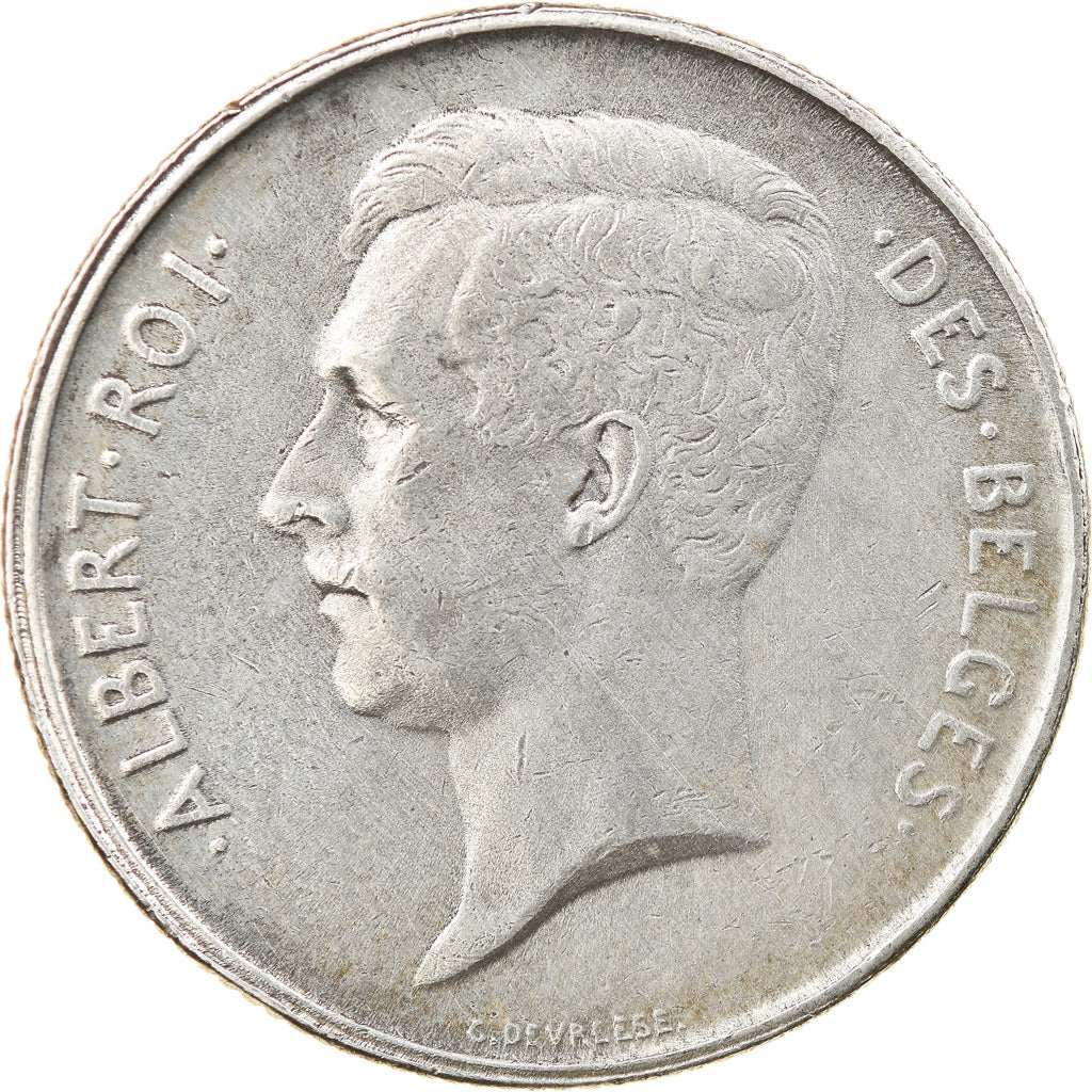 Münze, Belgien, 2 Francs, 2 Frank, 1911, SS, Silber, KM:74