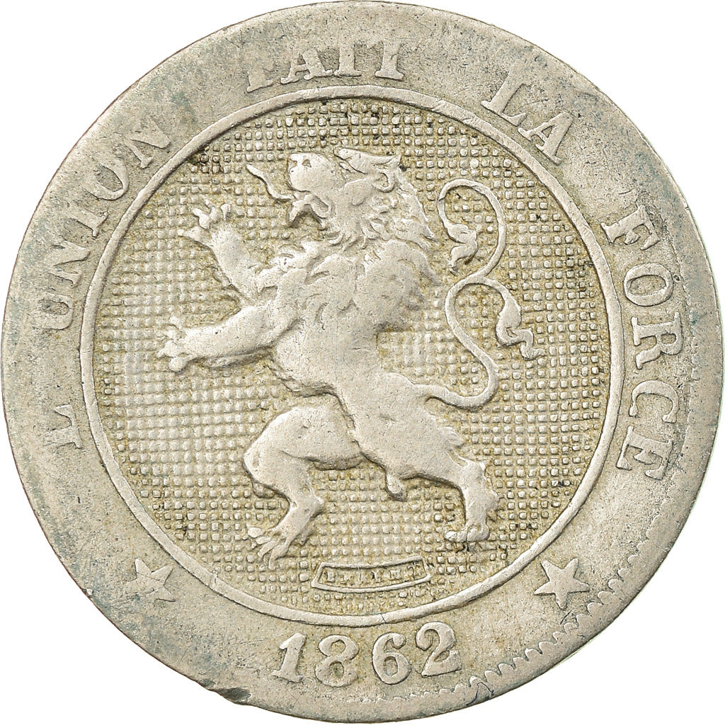 Münze, Belgien, Leopold I, 5 Centimes, 1862, S+, Copper-nickel, KM:21