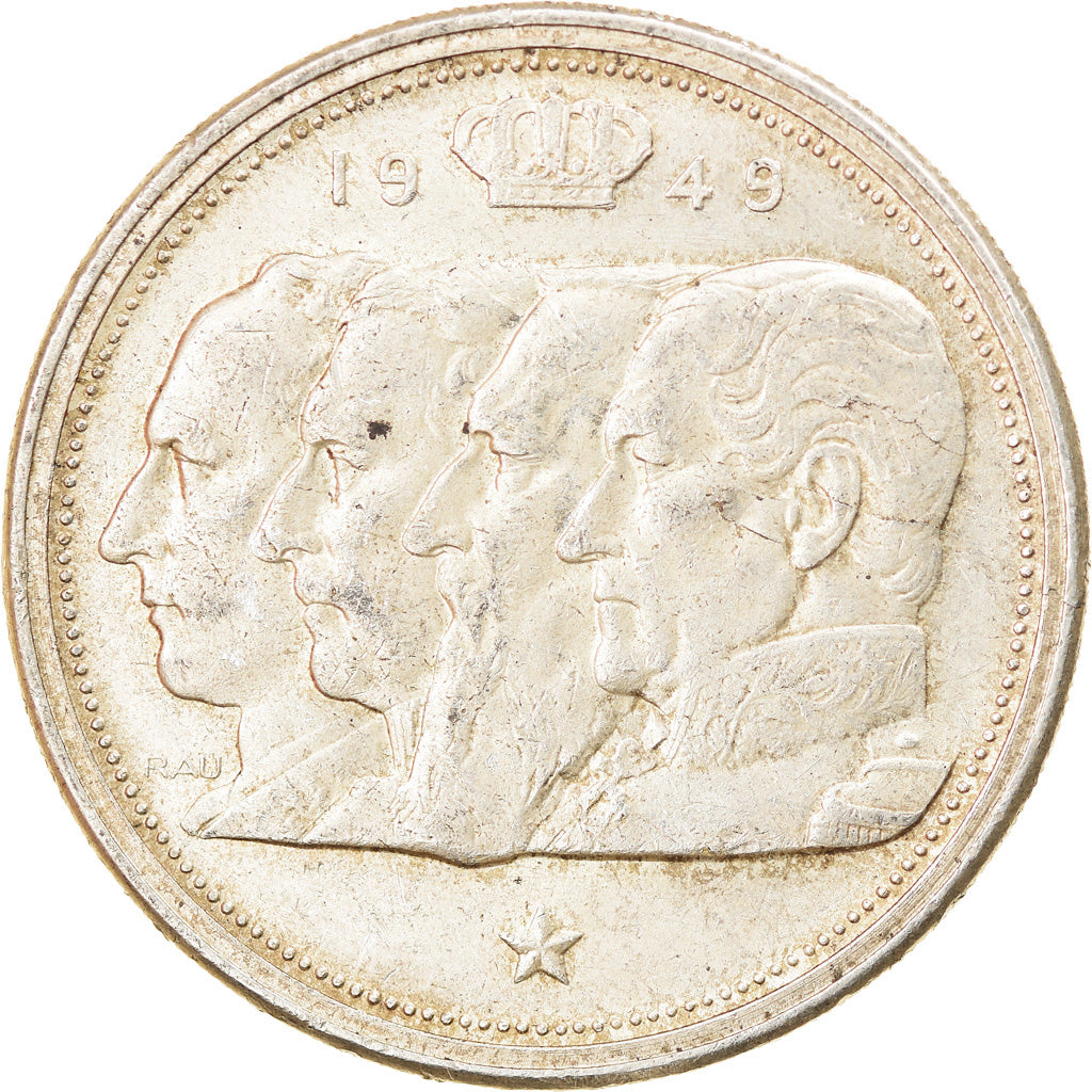Monnaie, Belgique, 100 Francs, 100 Frank, 1949, TTB, Argent, KM:139.1