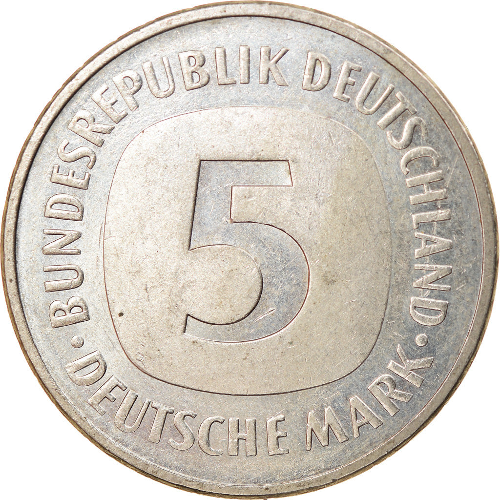 Moneta, GERMANIA - REPUBBLICA FEDERALE, 5 Mark, 1978, Hamburg, BB, Nichel