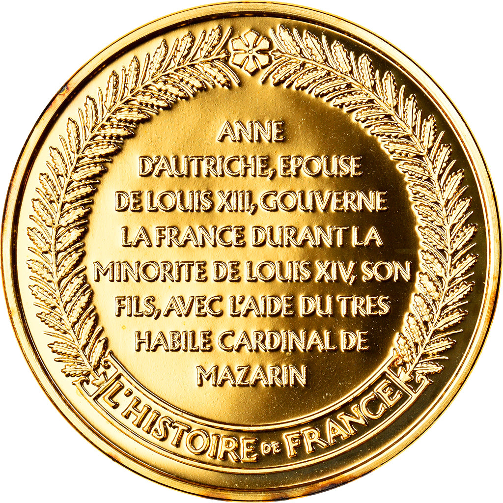 France, Medal, Anne d'Autriche, History, MS(65-70), Vermeil