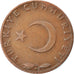 Moneta, Turchia, 5 Kurus, 1960, BB, Bronzo, KM:890.1