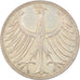Coin, GERMANY - FEDERAL REPUBLIC, 5 Mark, 1960, Karlsruhe, EF(40-45), Silver