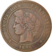 Munten, Frankrijk, Cérès, 10 Centimes, 1896, Paris, ZF, Bronze, KM:815.1