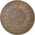 Munten, Frankrijk, Cérès, 10 Centimes, 1896, Paris, ZF, Bronze, KM:815.1