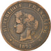 Monnaie, France, Cérès, 5 Centimes, 1872, Bordeaux, TB+, Bronze, Gadoury:157a