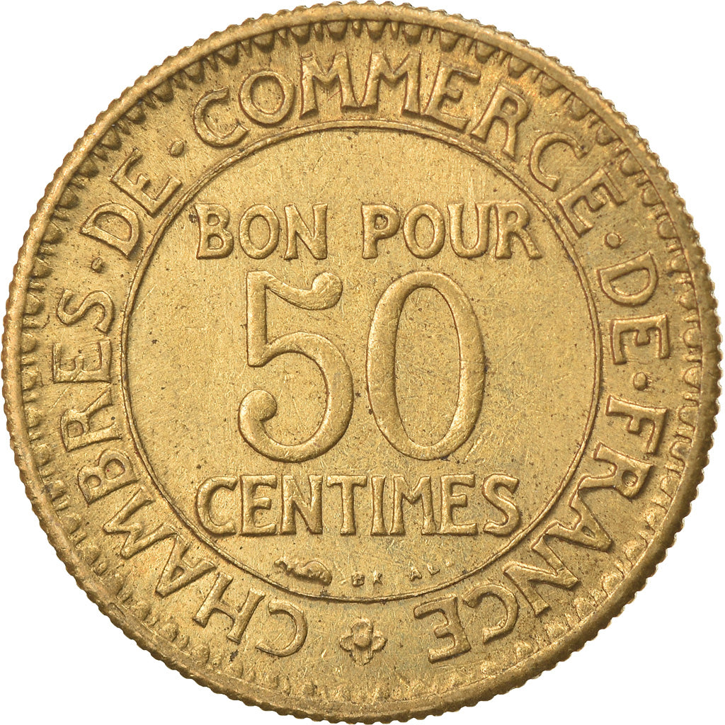 Moneta, Francia, Chambre de commerce, 50 Centimes, 1923, Paris, BB