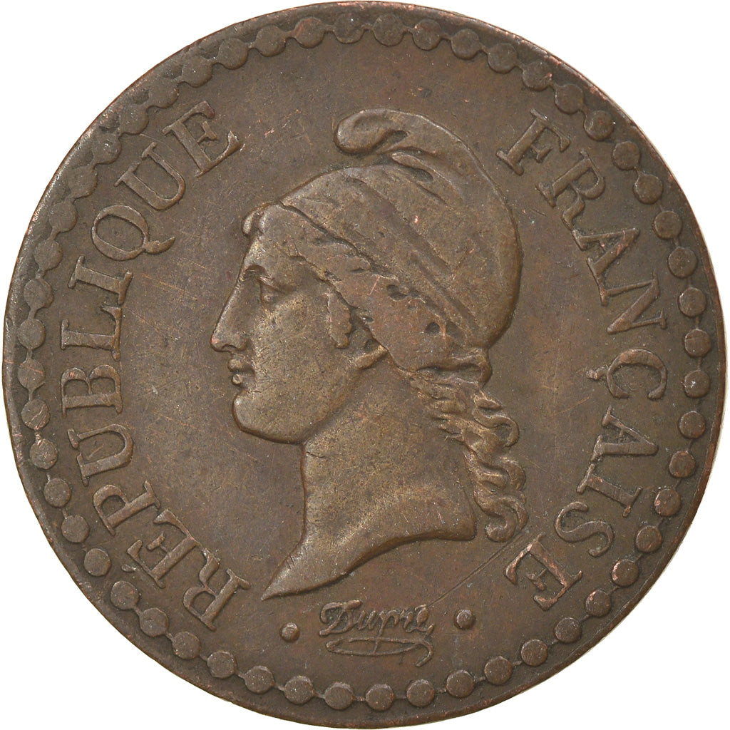 Moneda, Francia, Dupré, Centime, 1849, Paris, MBC, Bronce, KM:754, Gadoury:84