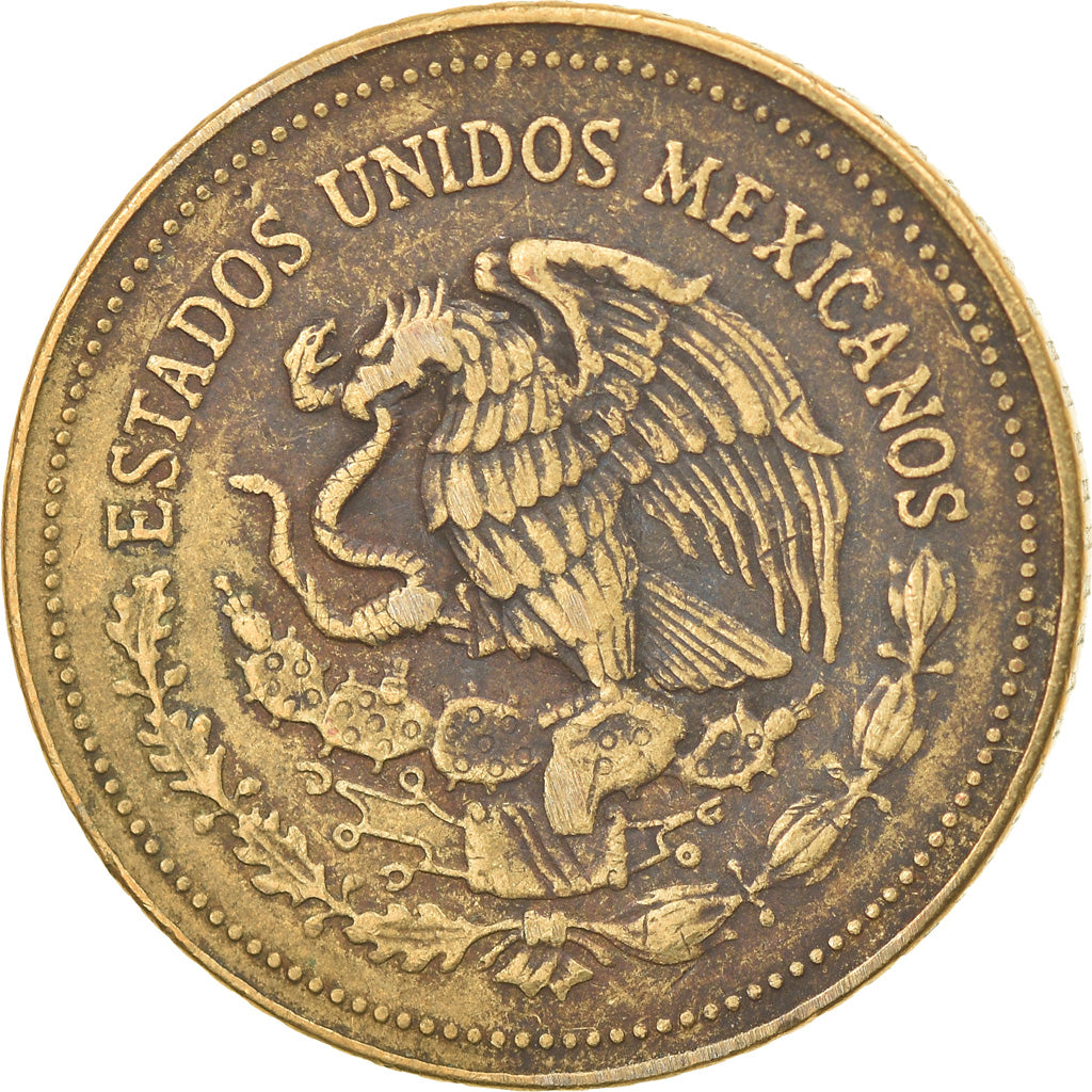 Coin, Mexico, 20 Pesos, 1988, Mexico City, VF(30-35), Brass, KM:508