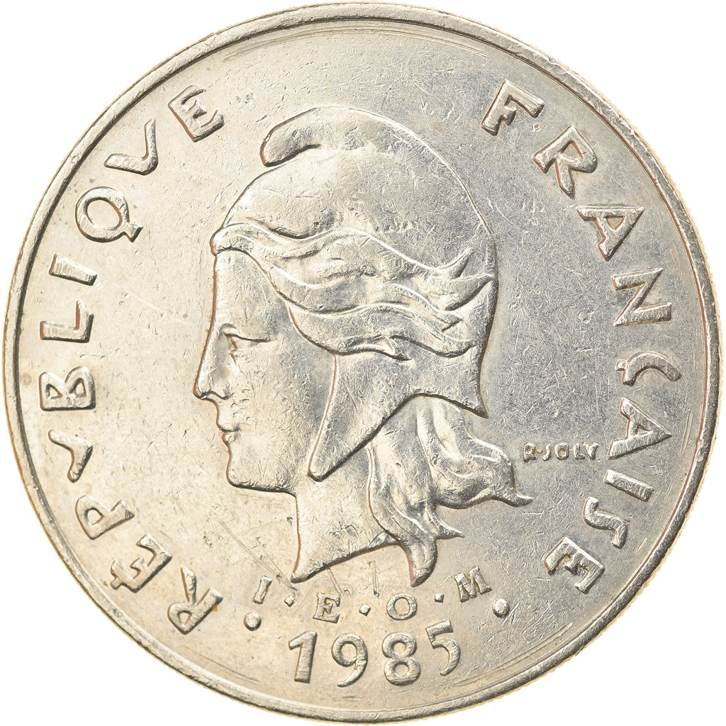 Coin, French Polynesia, 50 Francs, 1985, Paris, EF(40-45), Nickel, KM:13