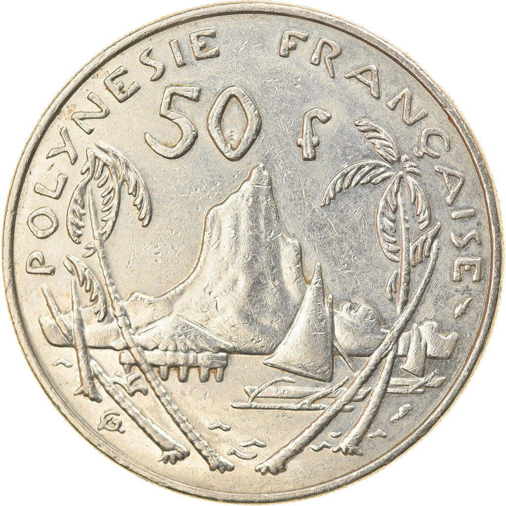 Coin, French Polynesia, 50 Francs, 1985, Paris, EF(40-45), Nickel, KM:13