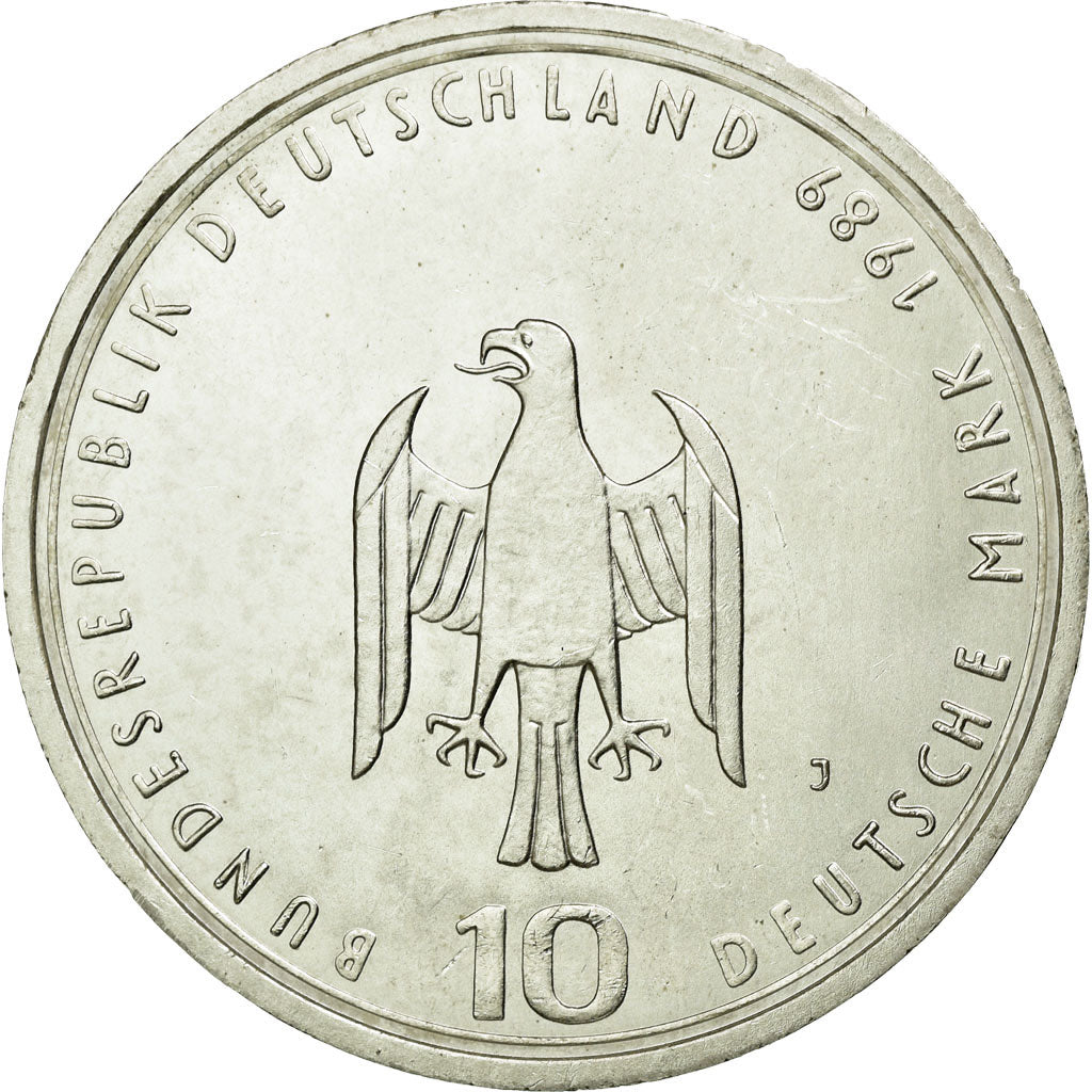 Monnaie, République fédérale allemande, 10 Mark, 1989, Hamburg, Germany