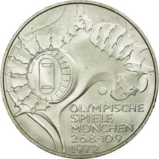 Coin, GERMANY - FEDERAL REPUBLIC, 10 Mark, 1972, Hambourg, MS(60-62), Silver