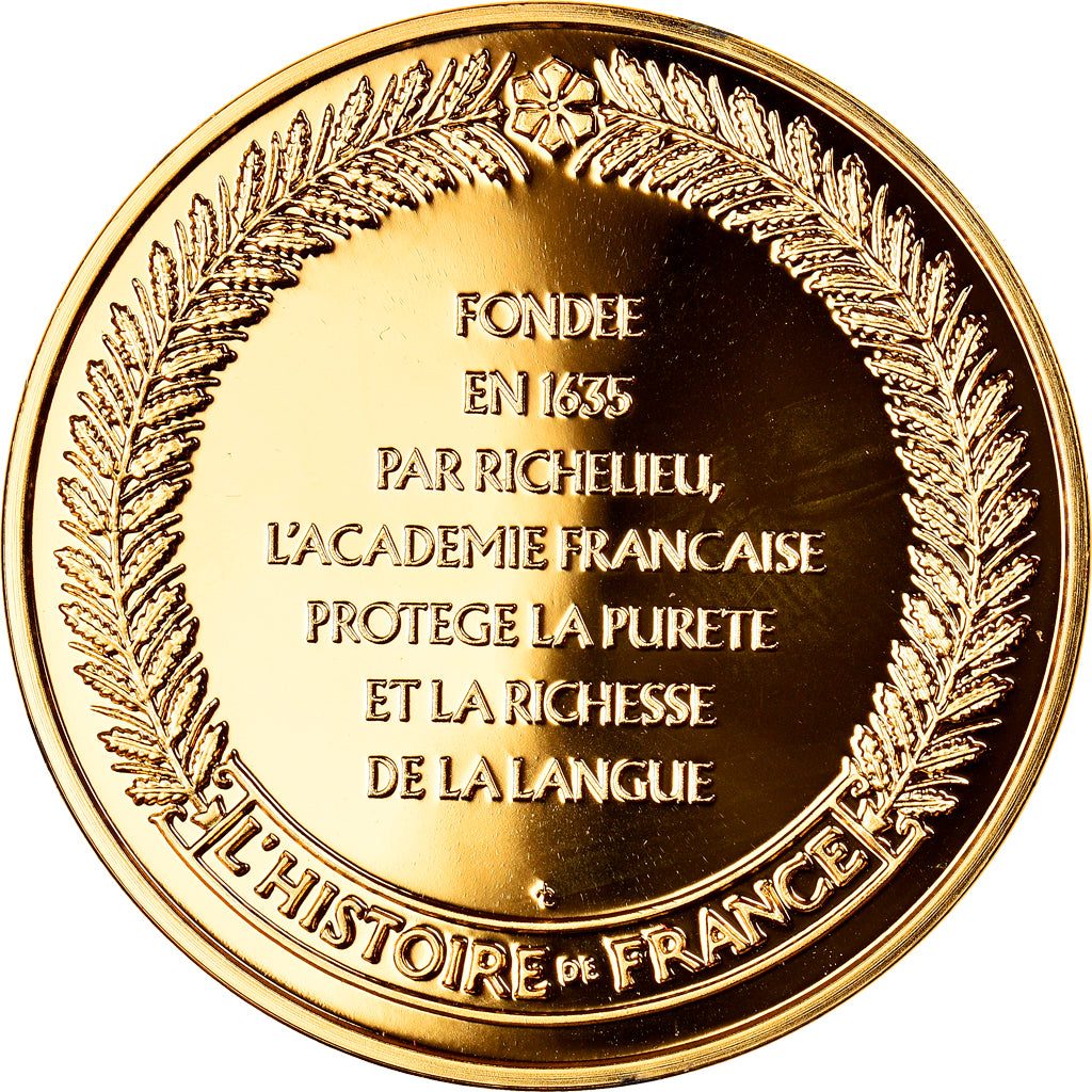 France, Médaille, Louis XV, Académie Française, History, FDC, Vermeil