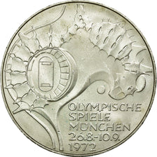 Coin, GERMANY - FEDERAL REPUBLIC, 10 Mark, 1972, Munich, MS(60-62), Silver