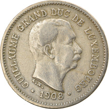 Coin, Luxembourg, William IV, 5 Centimes, 1908, EF(40-45), Copper-nickel, KM:26