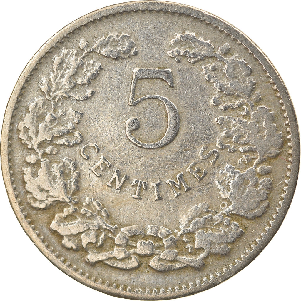 Coin, Luxembourg, William IV, 5 Centimes, 1908, EF(40-45), Copper-nickel, KM:26