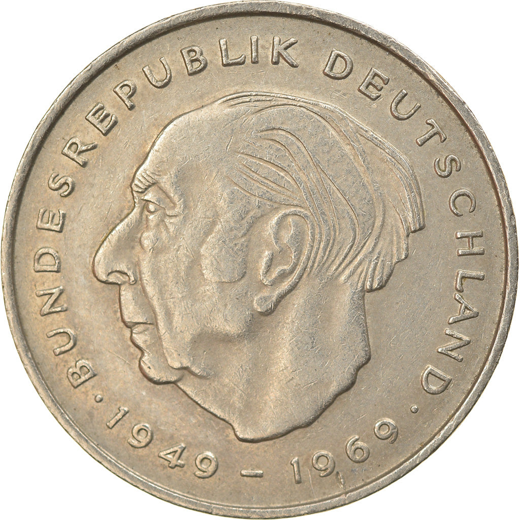 Coin, GERMANY - FEDERAL REPUBLIC, 2 Mark, 1971, Karlsruhe, EF(40-45)