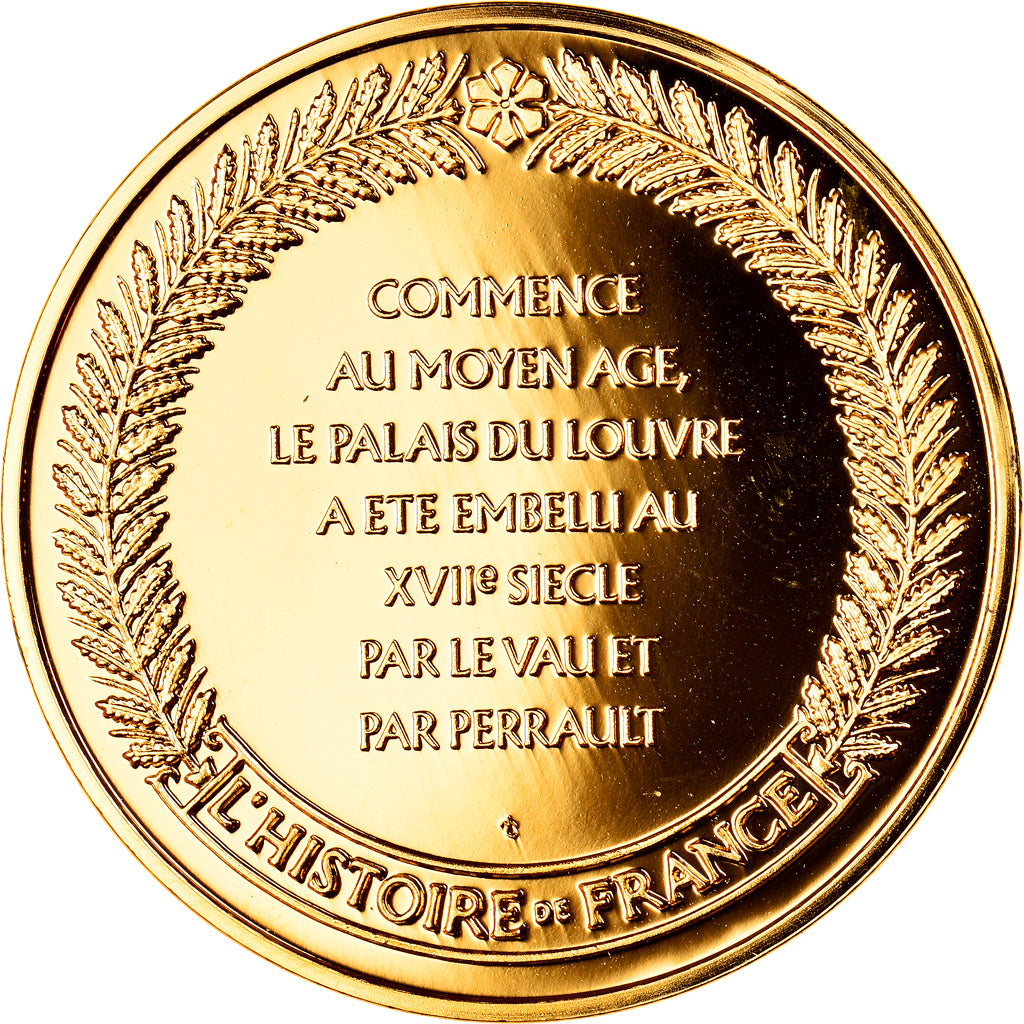 France, Medal, Le Louvre, Palais des Rois, History, MS(65-70), Vermeil