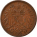 Coin, Austria, Franz Joseph I, 2 Heller, 1911, EF(40-45), Bronze, KM:2801