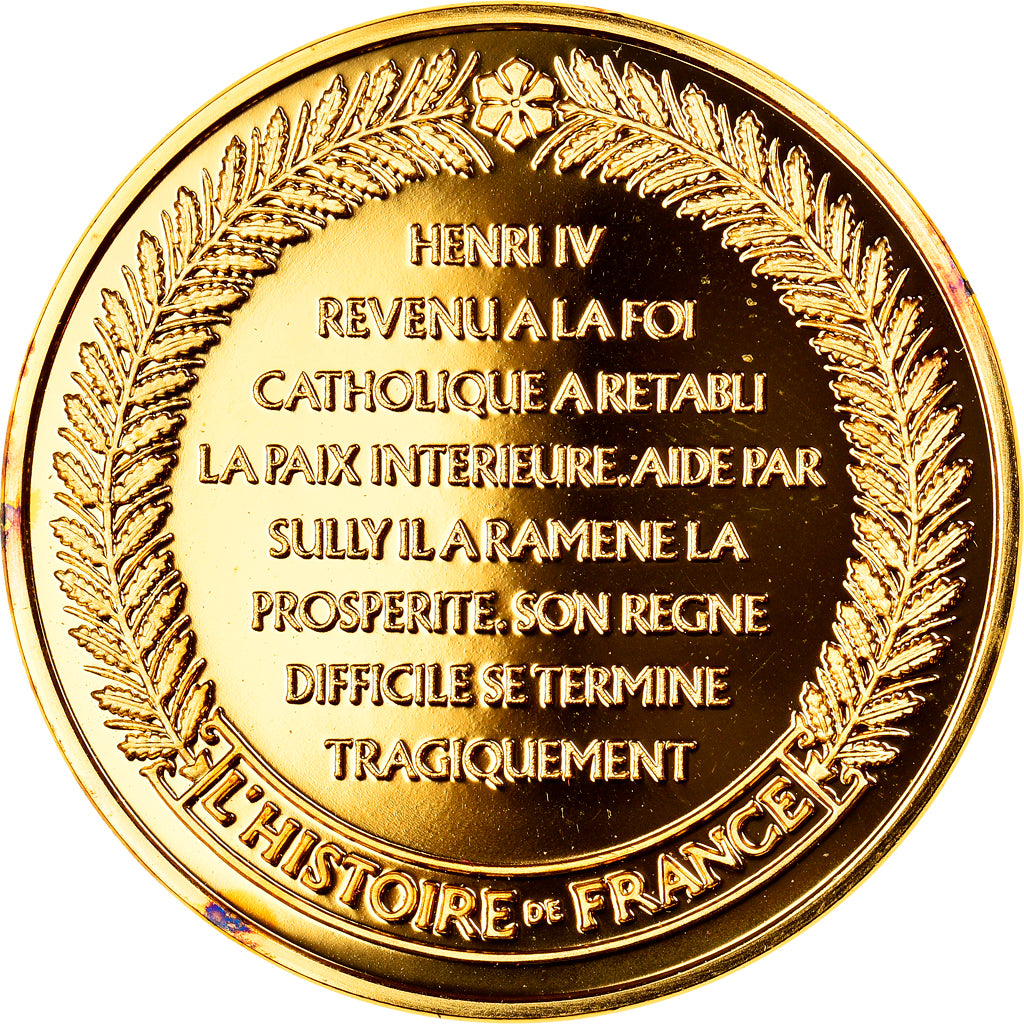 France, Médaille, Henri IV, Pacificateur des Français., History, FDC, Vermeil
