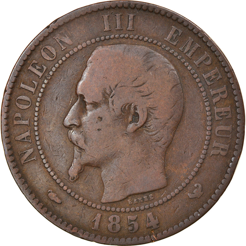 Monnaie, France, Napoleon III, Napoléon III, 10 Centimes, 1854, Lille, TB+