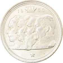 Moneda, Bélgica, 100 Francs, 100 Frank, 1950, MBC, Plata, KM:138.1