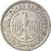 Munten, Duitsland, Weimarrepubliek, 50 Reichspfennig, 1927, Berlin, ZF, Nickel