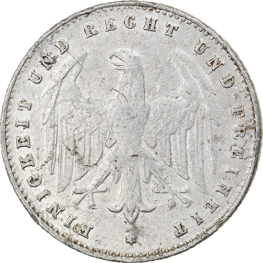 Moneta, NIEMCY, REP. WEIMARSKA, 200 Mark, 1923, Karlsruhe, VF(30-35), Aluminium