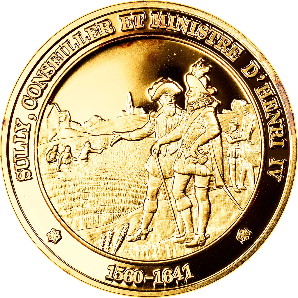 France, Medal, Sully, Ministre d'Henri IV, History, MS(65-70), Vermeil