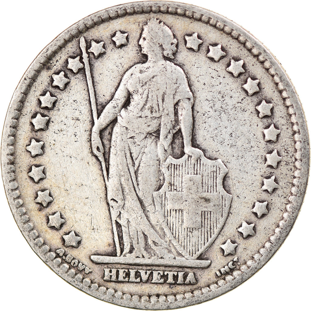 Coin, Switzerland, Franc, 1920, Bern, VF(30-35), Silver, KM:24
