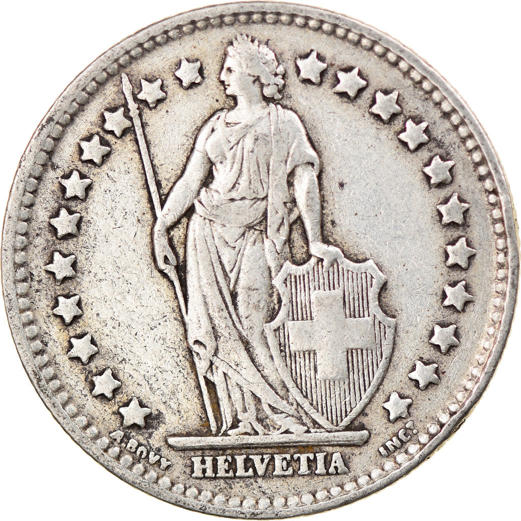 Coin, Switzerland, Franc, 1937, Bern, VF(30-35), Silver, KM:24