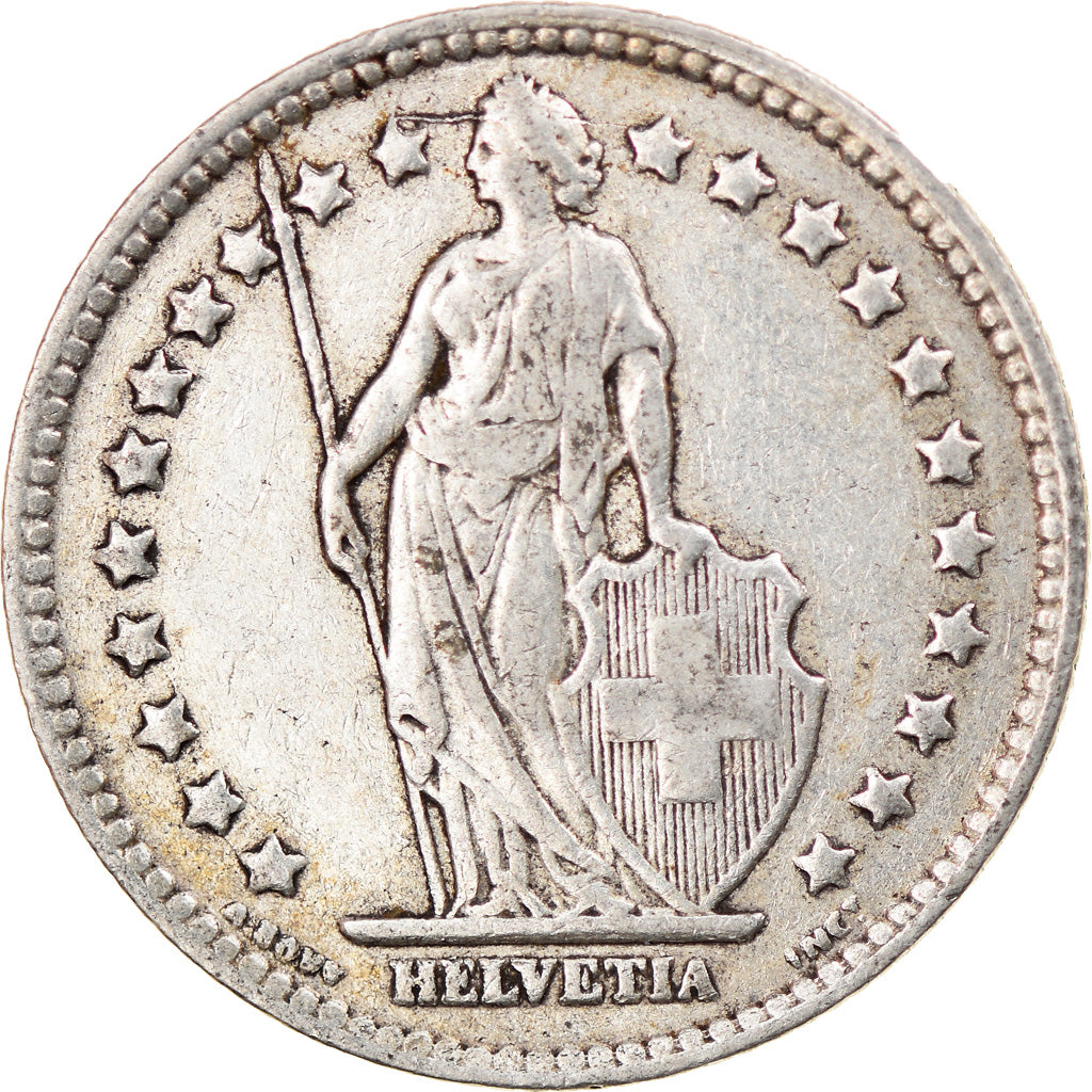 Coin, Switzerland, Franc, 1939, Bern, VF(30-35), Silver, KM:24