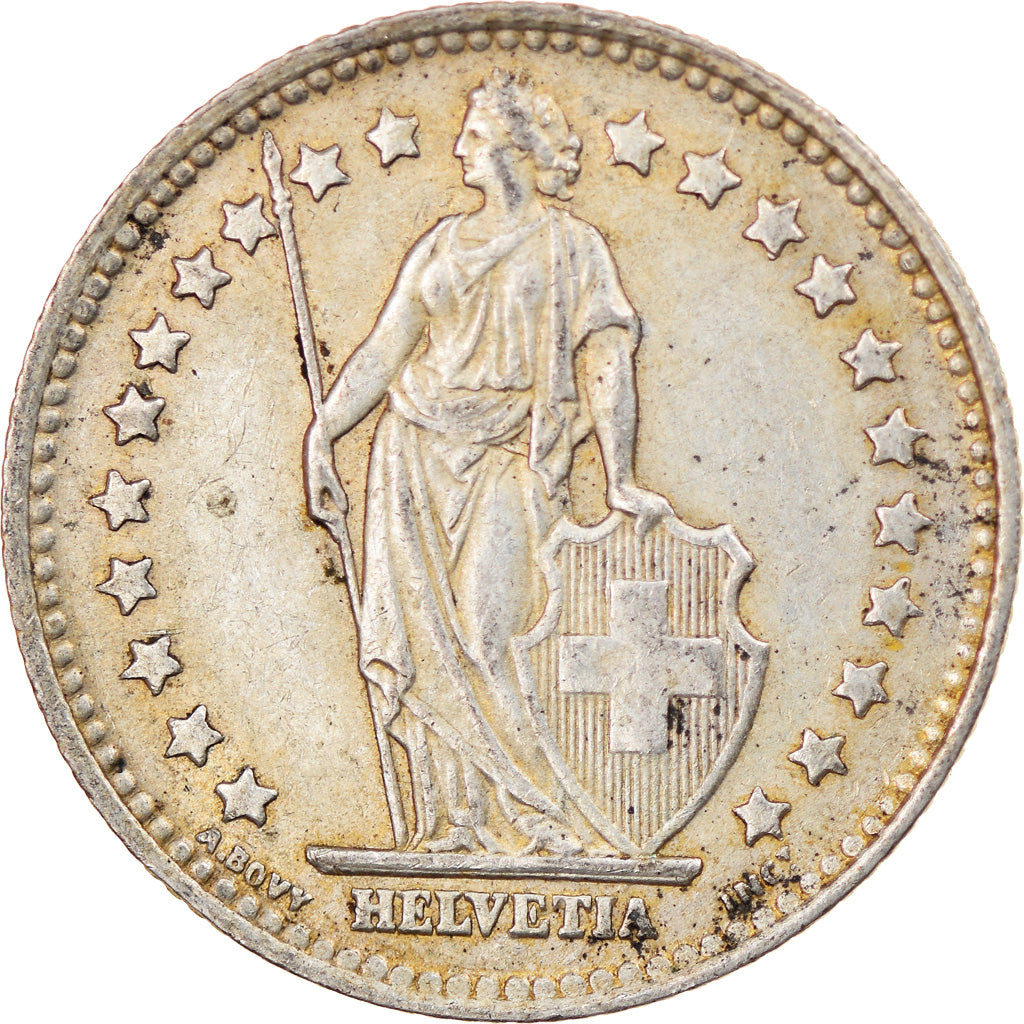 Coin, Switzerland, Franc, 1946, Bern, VF(30-35), Silver, KM:24
