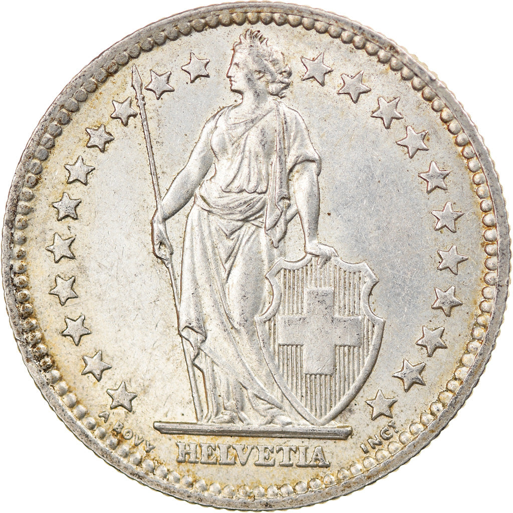 Coin, Switzerland, 2 Francs, 1957, Bern, VF(30-35), Silver, KM:21