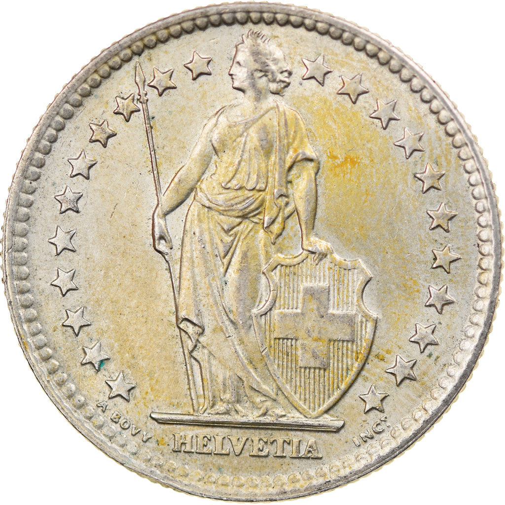 Munten, Zwitserland, 2 Francs, 1963, Bern, ZF, Zilver, KM:21