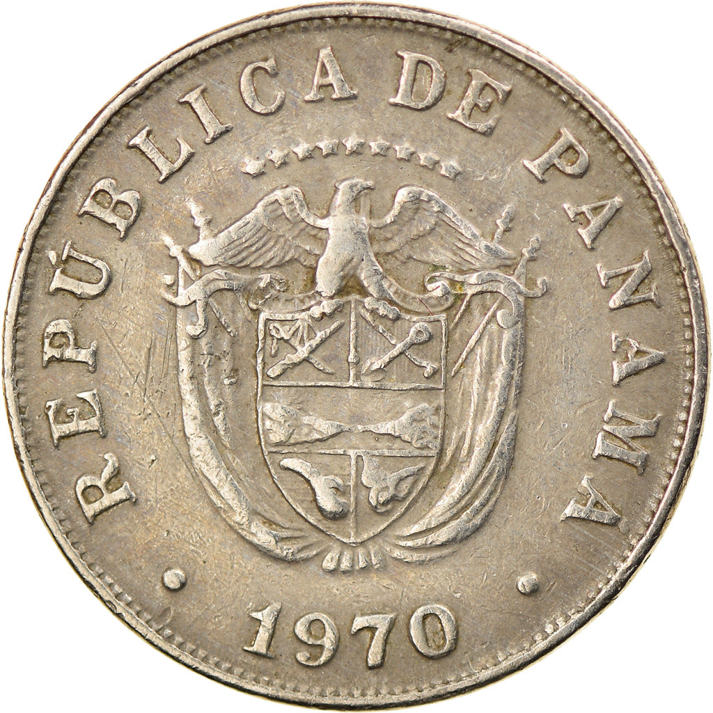 Coin, Panama, 5 Centesimos, 1970, VF(30-35), Copper-nickel, KM:23.2