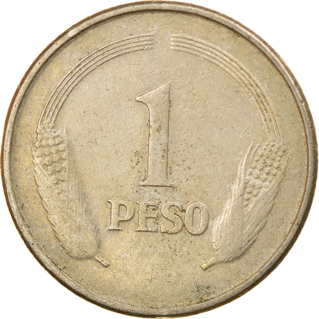 Moneta, Colombia, Peso, 1980, MB+, Rame-nichel, KM:258.2