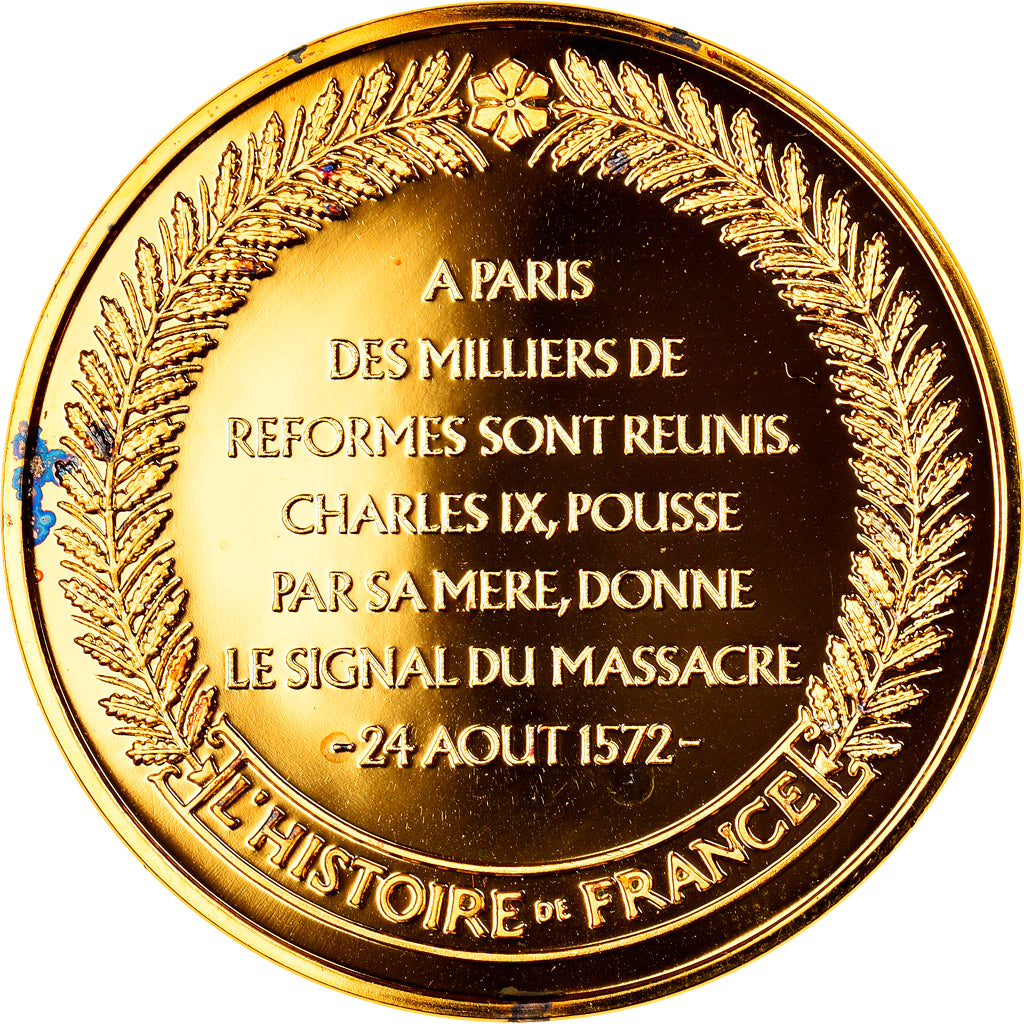 France, Medal, Saint-Barthélémy, Guerres de Religions, History, MS(65-70)