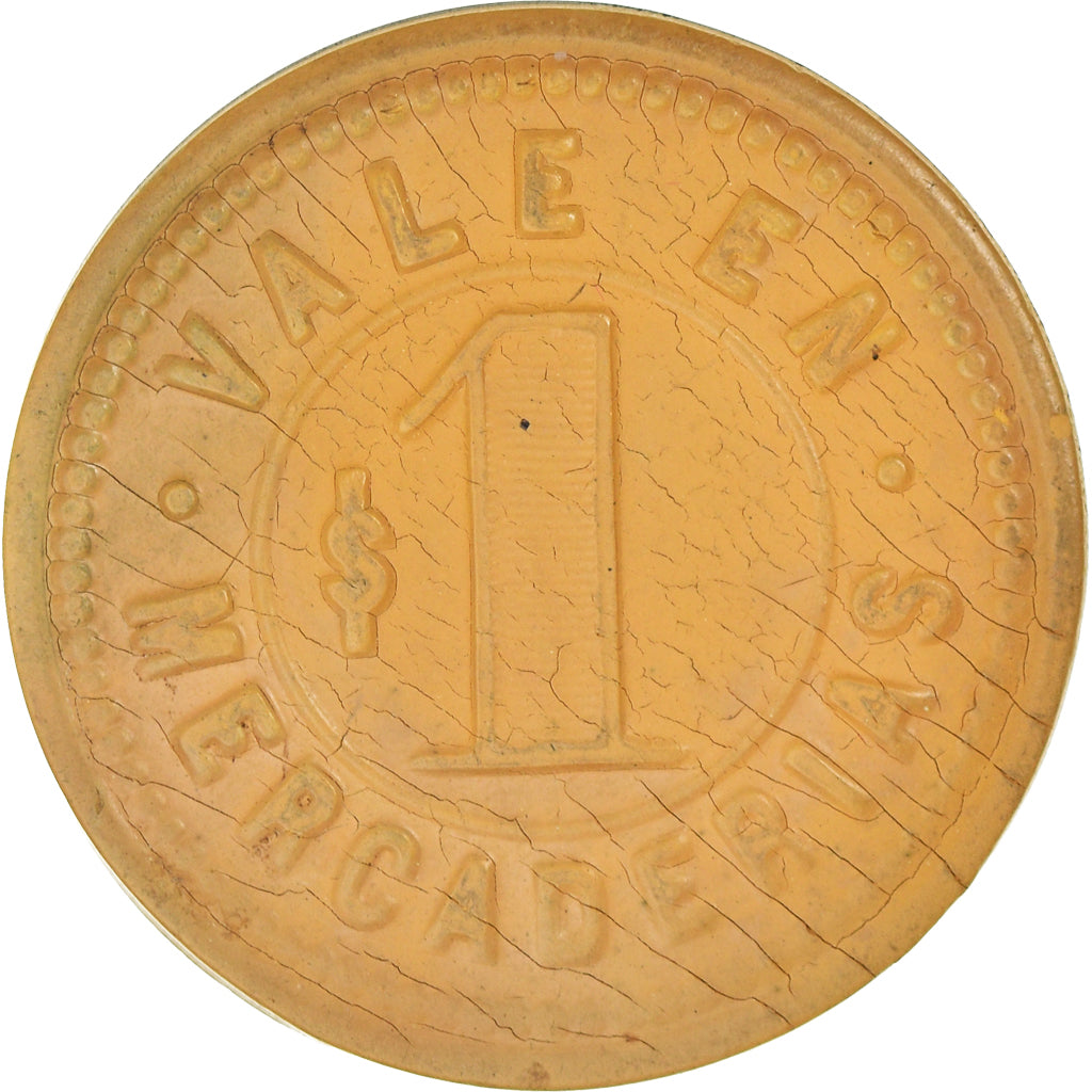 Cile, ficha, Compania de Salitres, La Americana, Dollar, SPL, N.C.