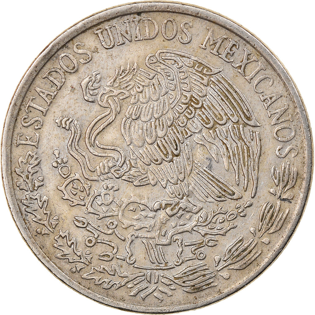Moneta, Mexico, 50 Centavos, 1976, Mexico City, VF(30-35), Miedź-Nikiel, KM:452