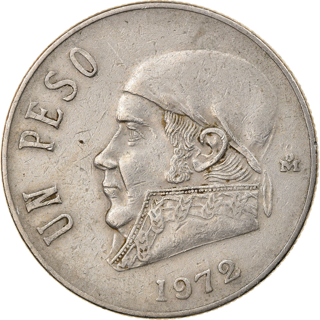 Coin, Mexico, Peso, 1972, Mexico City, VF(30-35), Copper-nickel, KM:460