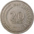 Coin, Singapore, 20 Cents, 1967, Singapore Mint, VF(30-35), Copper-nickel, KM:4
