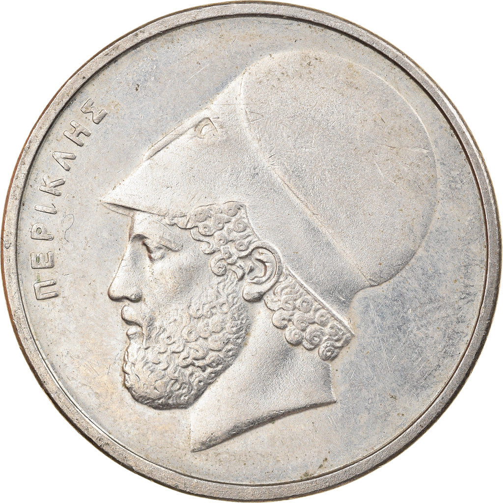 Coin, Greece, 20 Drachmes, 1986, VF(30-35), Copper-nickel, KM:133