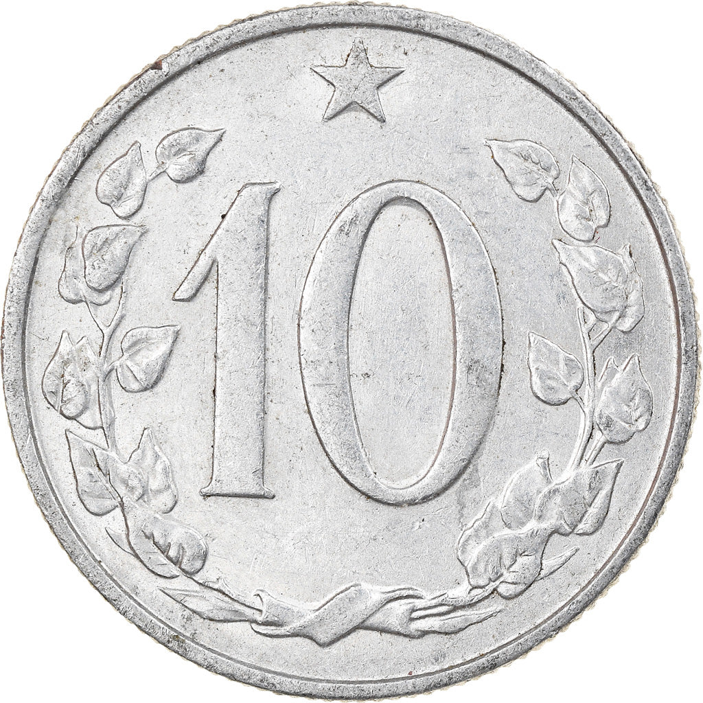 Coin, Czechoslovakia, 10 Haleru, 1962, VF(30-35), Aluminum, KM:49.1